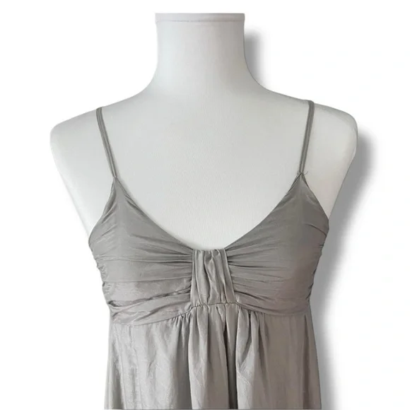 Young Fabulous & Broke Gray Purple Ombre Maxi Sundress Size XS Cotton Silk